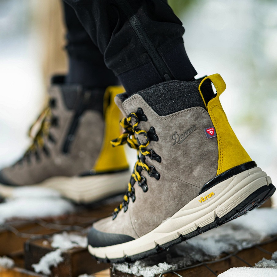 γυναικείο Arctic 600 Side-zip 7 Driftwood/yellow 200g Danner